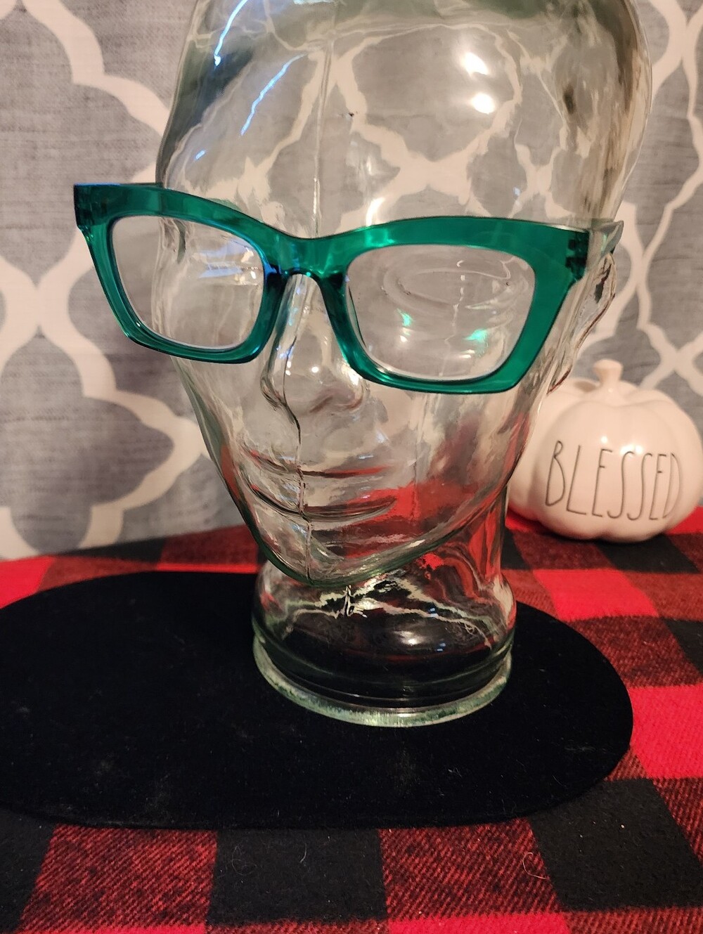 New Green Acrylic Fashion Reading Glasses